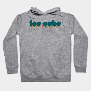 Ice Cube // Ice Cube Retro Rainbow Typography Style // 70s Hoodie